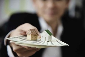 Concepto de préstamo para una hipoteca.